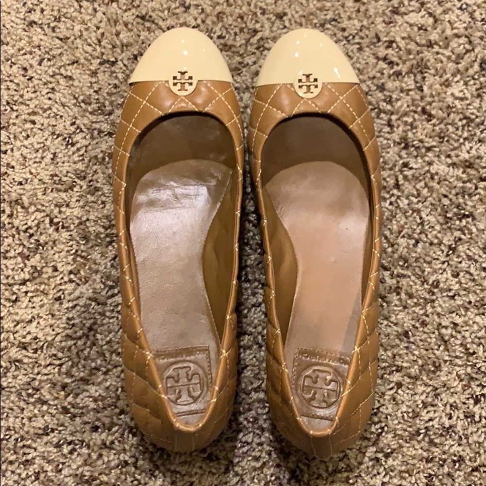 NWOT Tory Burch Kaitlin Leather Quilted Flats